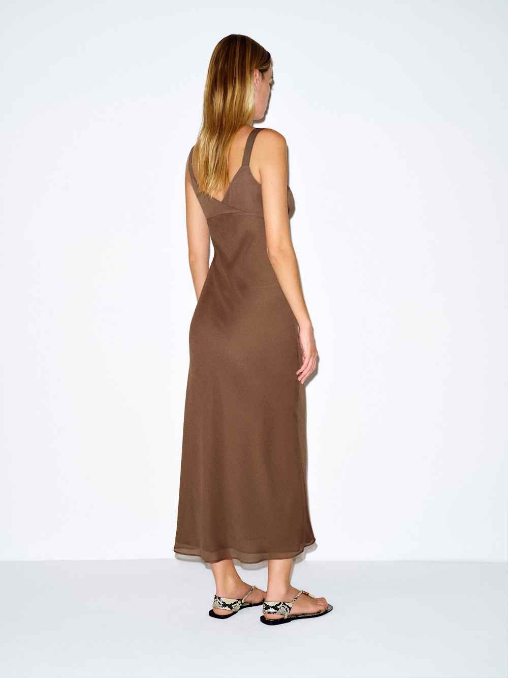 NWT Reformation Liliosa Dress In Dark Brown, NEVER WORN, NO FLAWS. - Picture 4 of 4